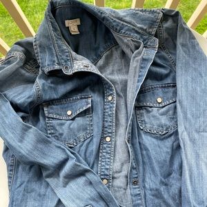 Denim J crew button down